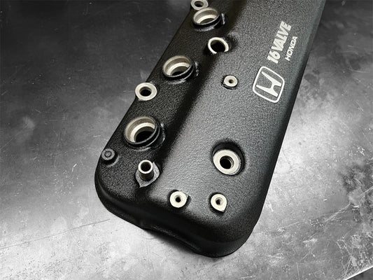 Honda F-Series F22A1 Accord 1990-1993 2.2L Engine Cylinder Head Valve Cover OEM WRINKLE BLACK