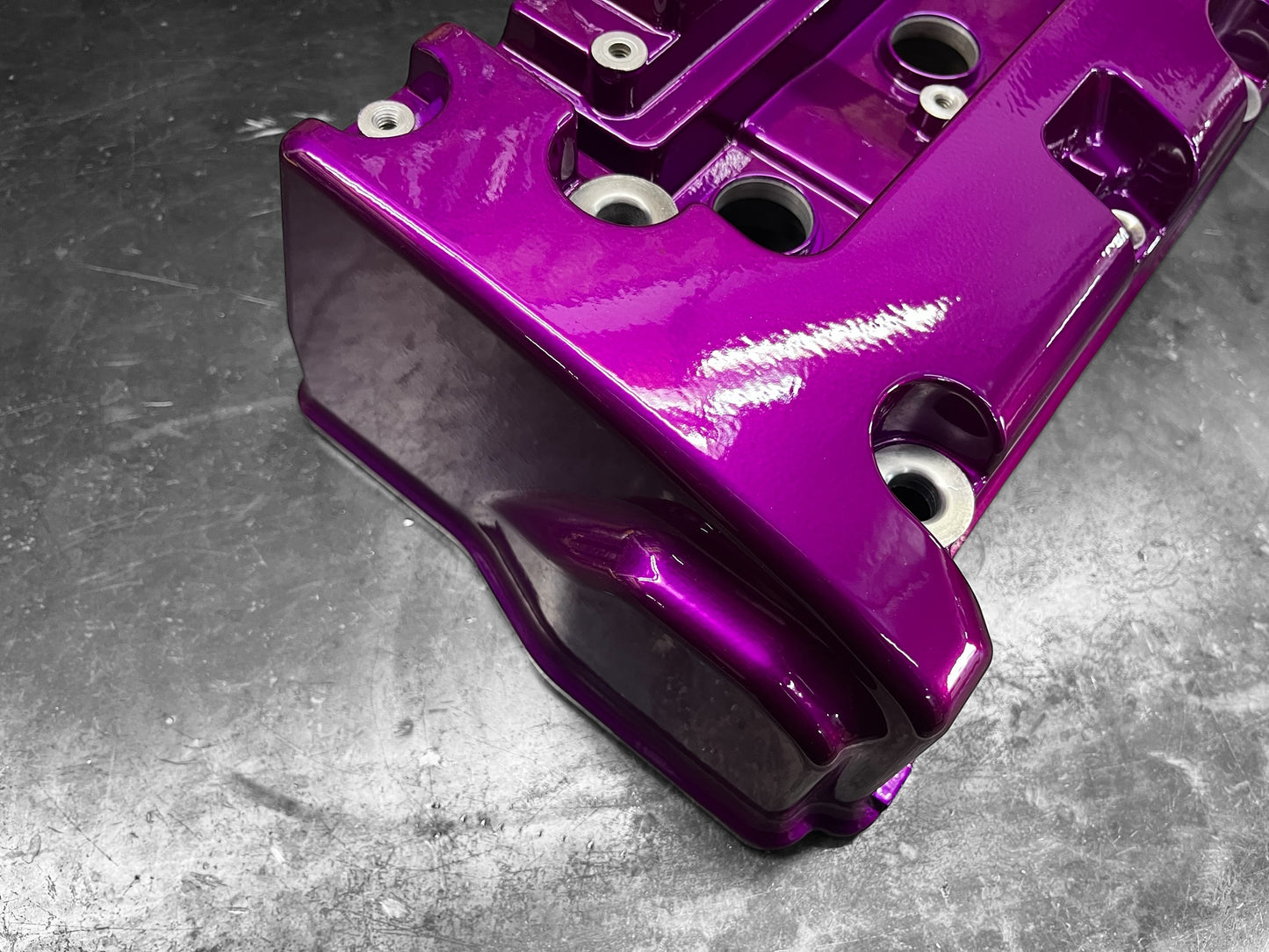 Honda K-SERIES K24 K20 Valve Cover Powder Coated ILLUSION VIOLET Type R Civic RSX