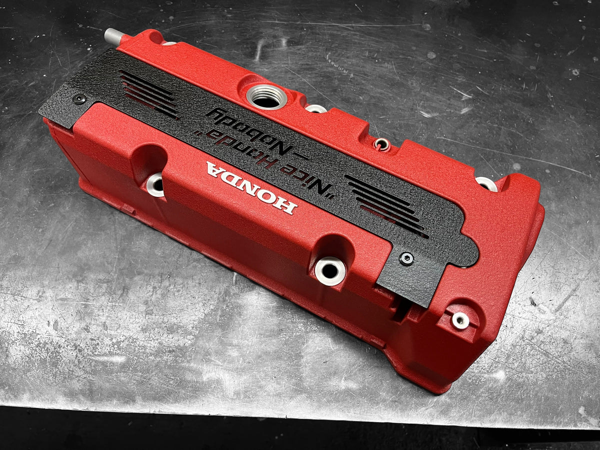 K20 K24 COIL PACK COVER FOR K-SERIES POWDER COATED WRINKLE BLACK “NICE HONDA”