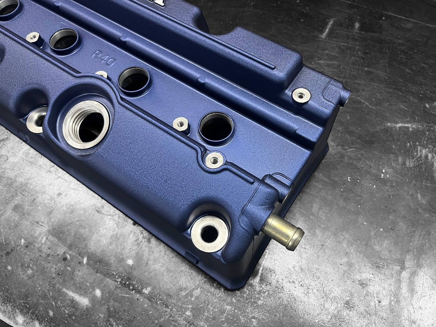 Honda K SERIES K24Z CIVIC SI 9TH GEN VALVE COVER POWDER COATED WRINKLE BLUE