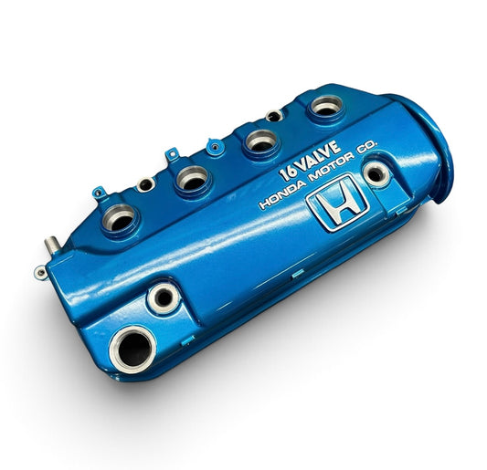 Honda D-Series D15 D16 1988-1995 Civic CRX Si Valve Cover Powder Coated Candy Light Blue