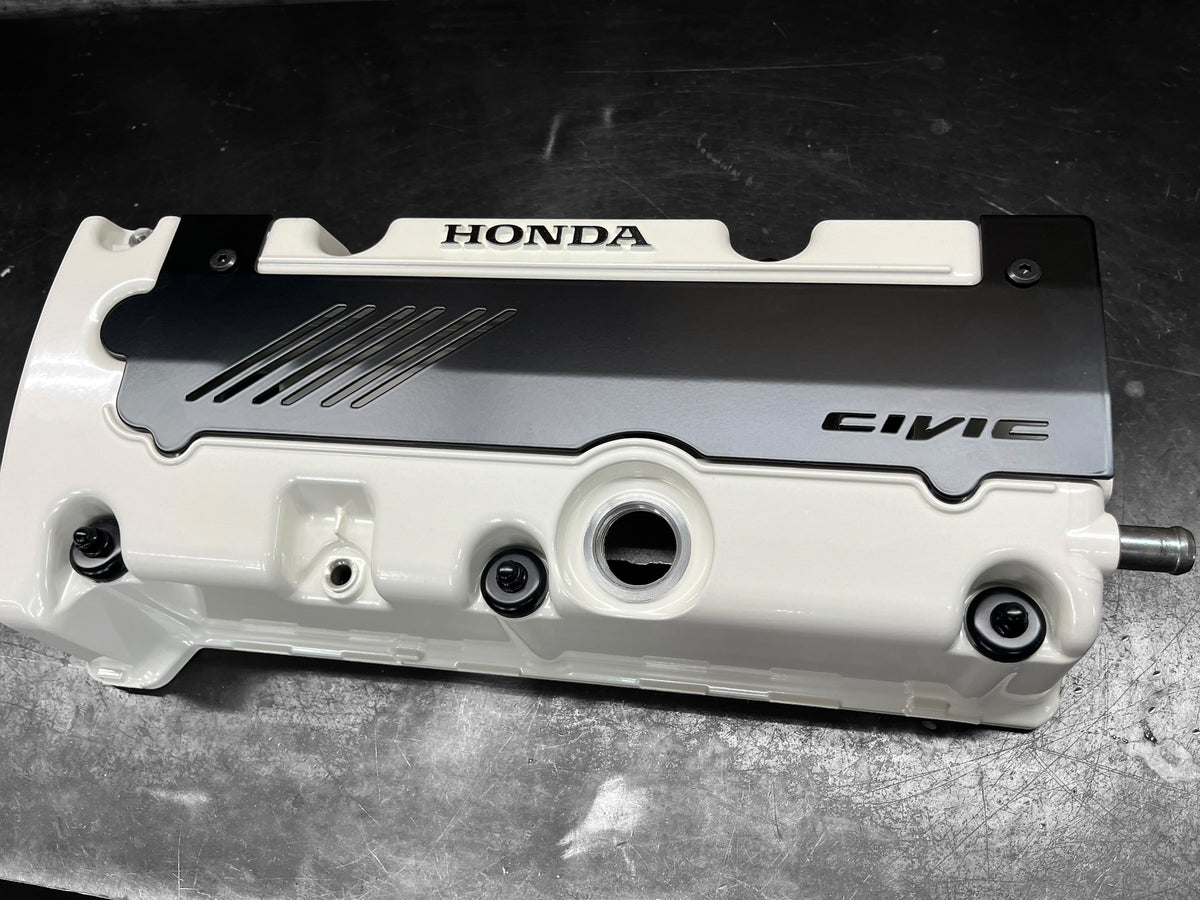 Honda K-Series K20 K24 Valve Cover Grommet Washer & Nut Powder Coated Semi Gloss Black