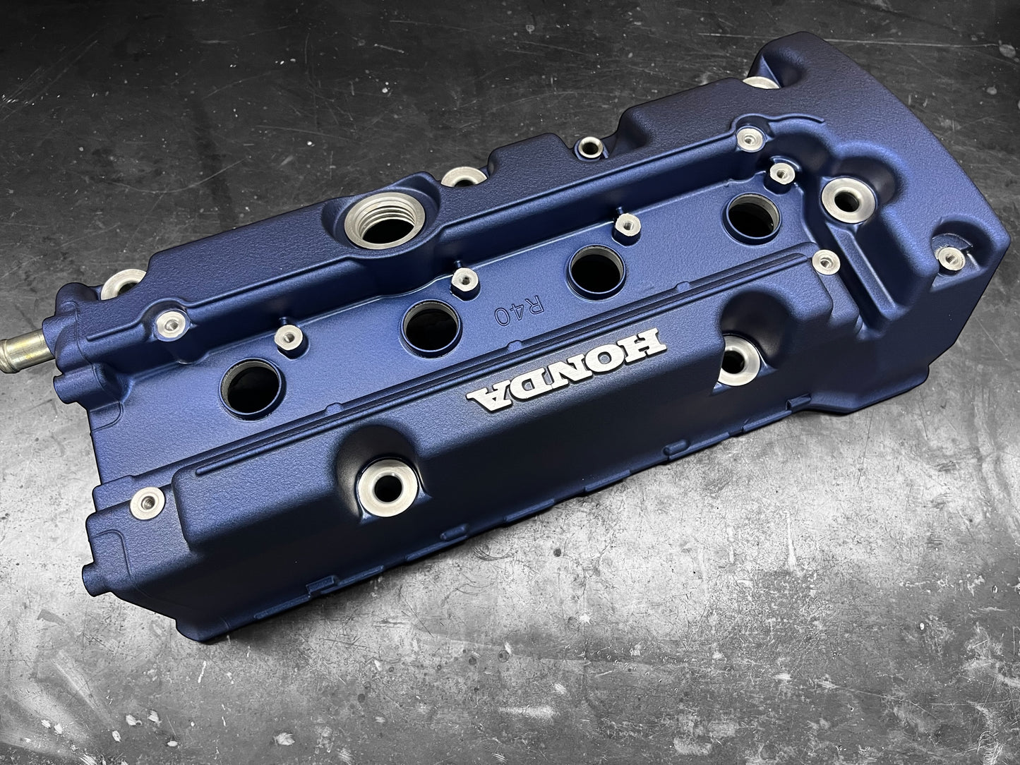 Honda K SERIES K24Z CIVIC SI 9TH GEN VALVE COVER POWDER COATED WRINKLE BLUE