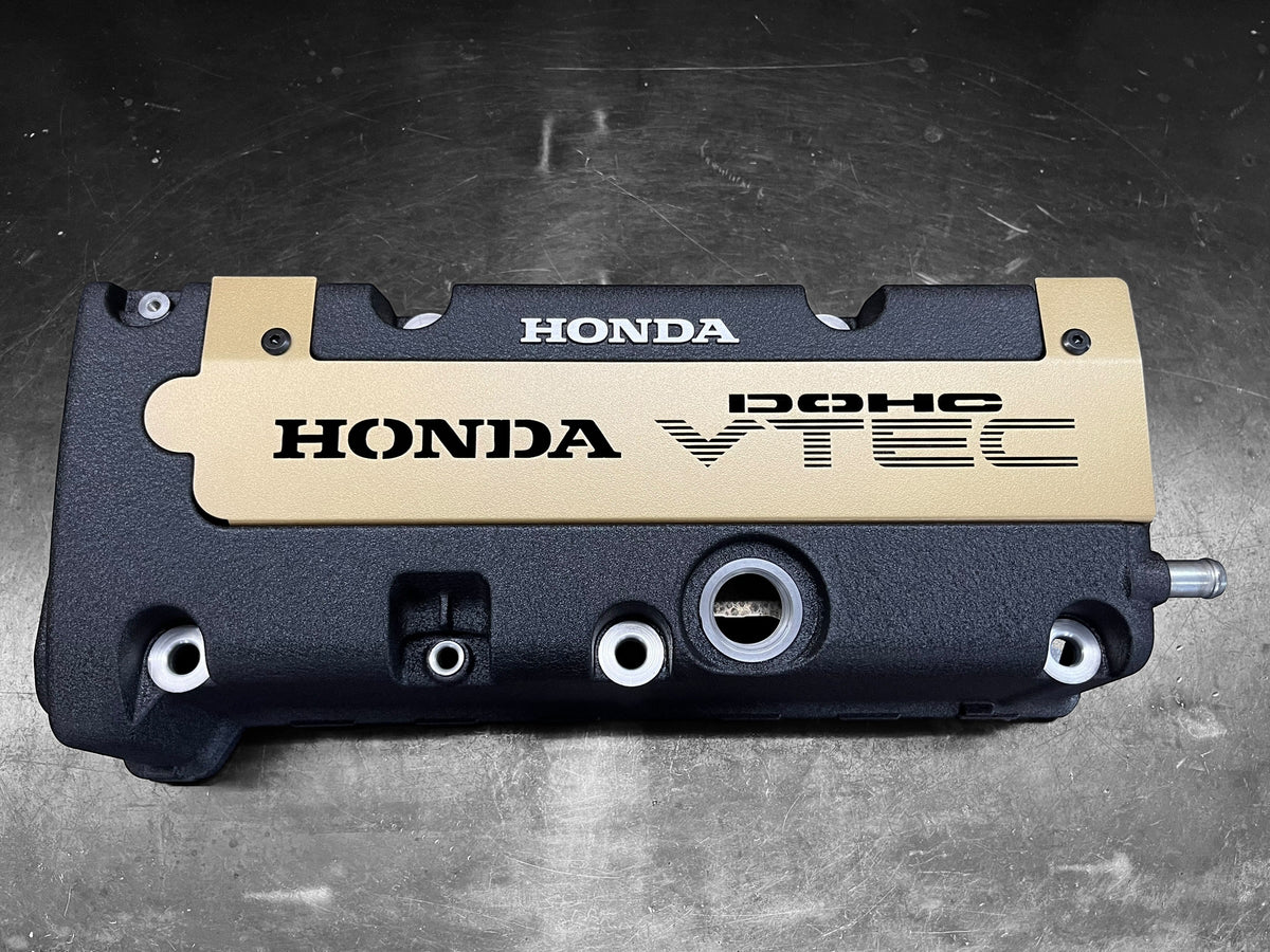 K20 K24 HONDA COIL PACK COVER K-SERIES S2000 Style VTEC DOHC Logo SATIN GOLD