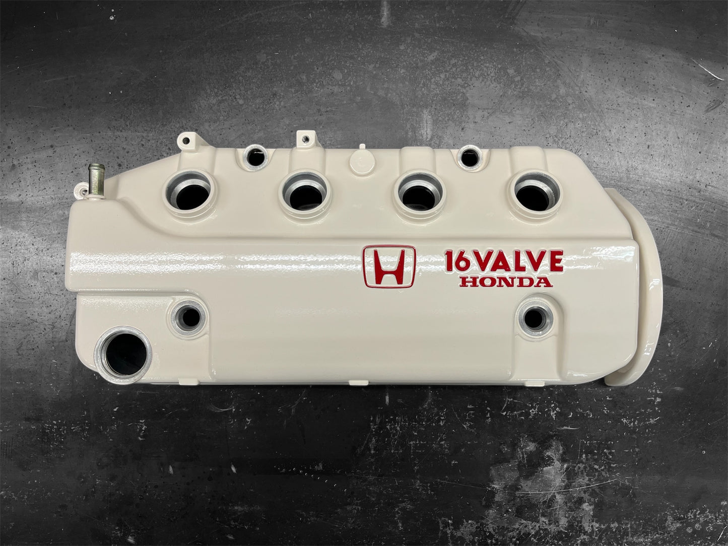 Honda D-Series D15 D16 1988-1995 Civic CRX Si Valve Cover OEM ALMOND WHITE