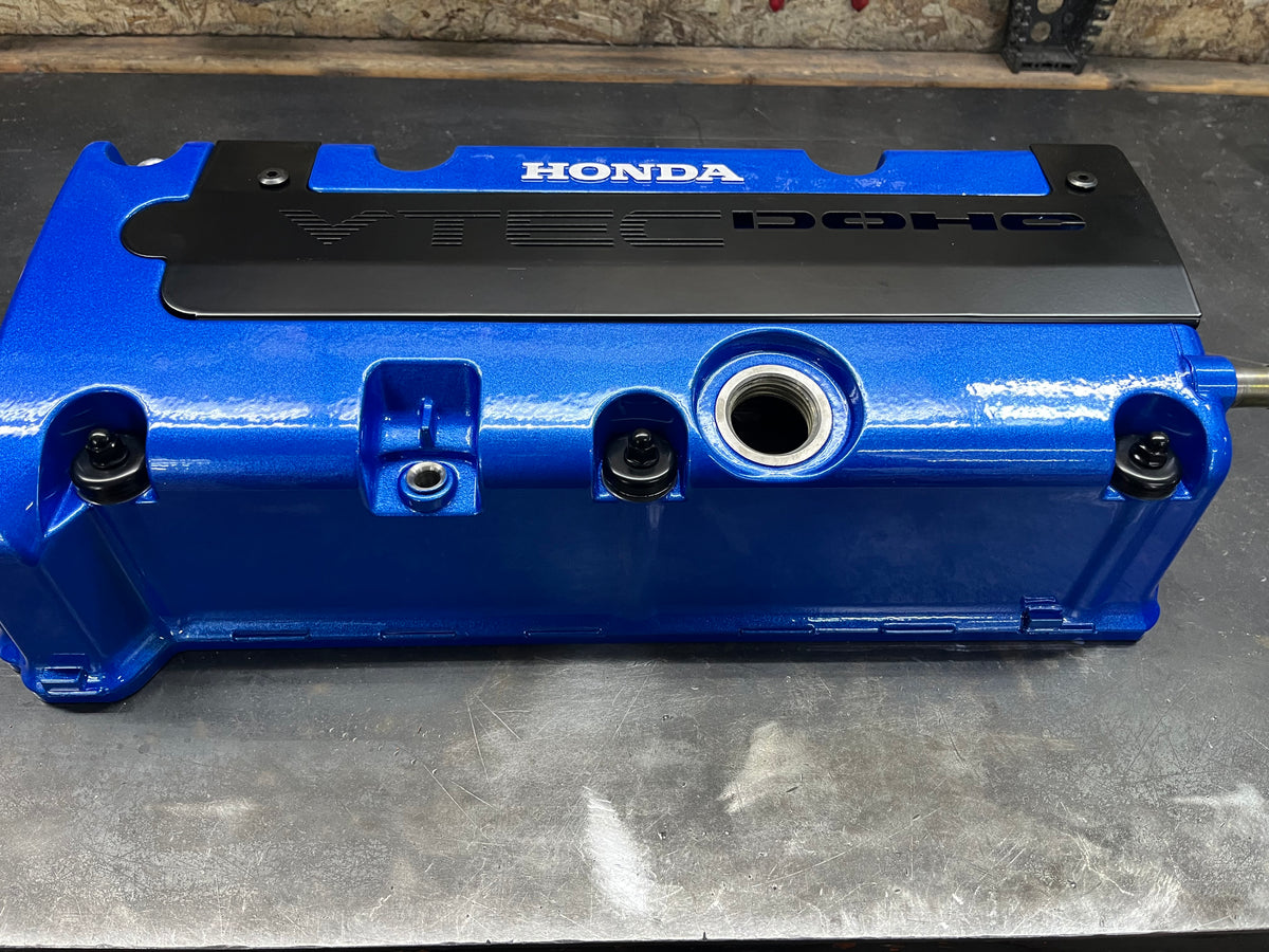 Honda K-Series K20 K24 Valve Cover Grommet Washer & Nut Powder Coated Semi Gloss Black