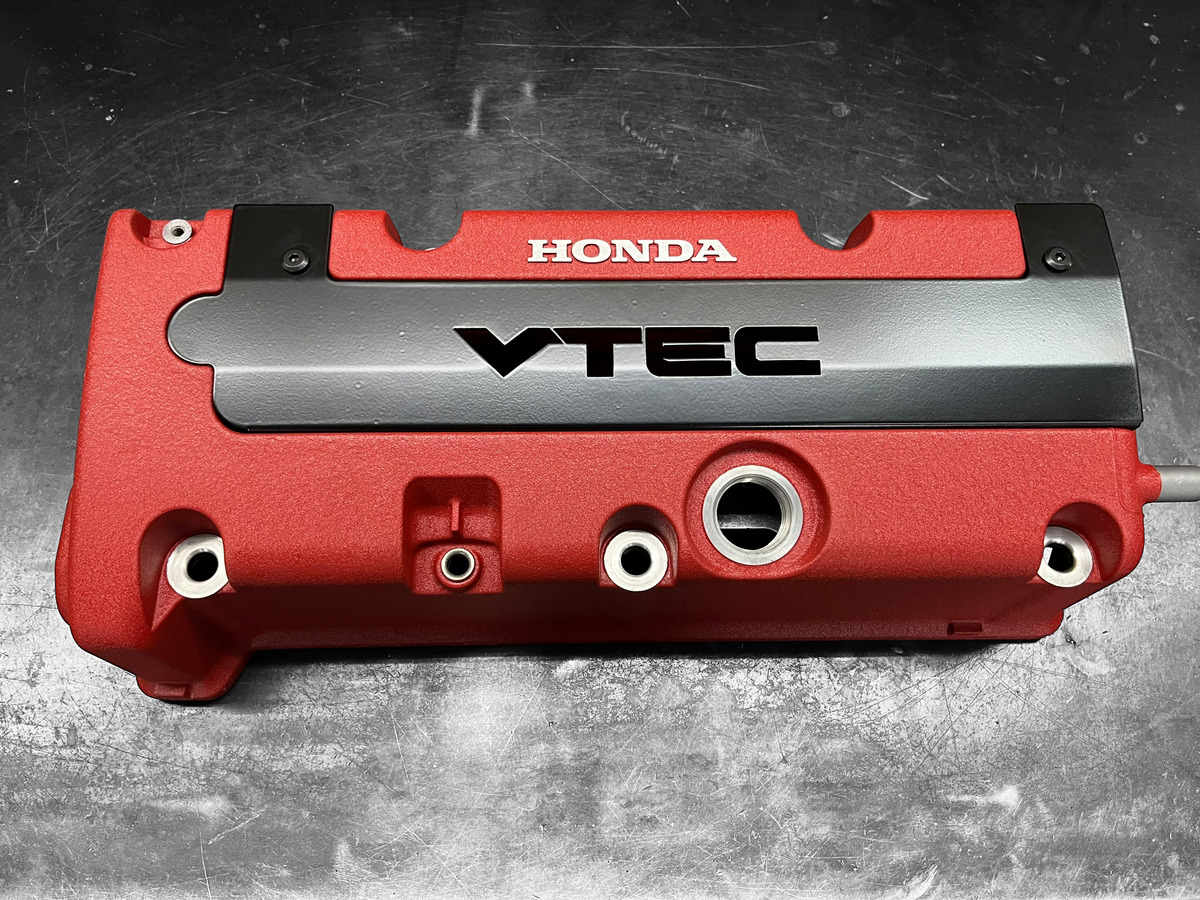 K20 K24 COIL PACK COVER FOR K-SERIES POWDER COATED SEMI GLOSS BLACK "VTEC"
