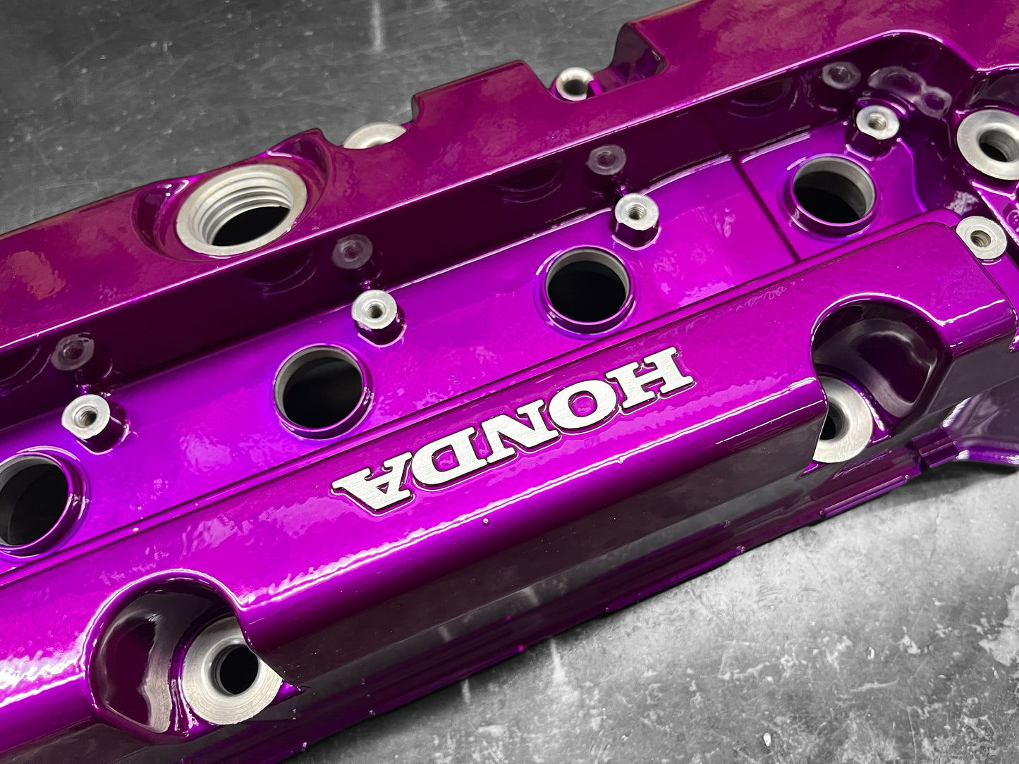 Honda K-SERIES K24 K20 Valve Cover Powder Coated ILLUSION VIOLET Type R Civic RSX