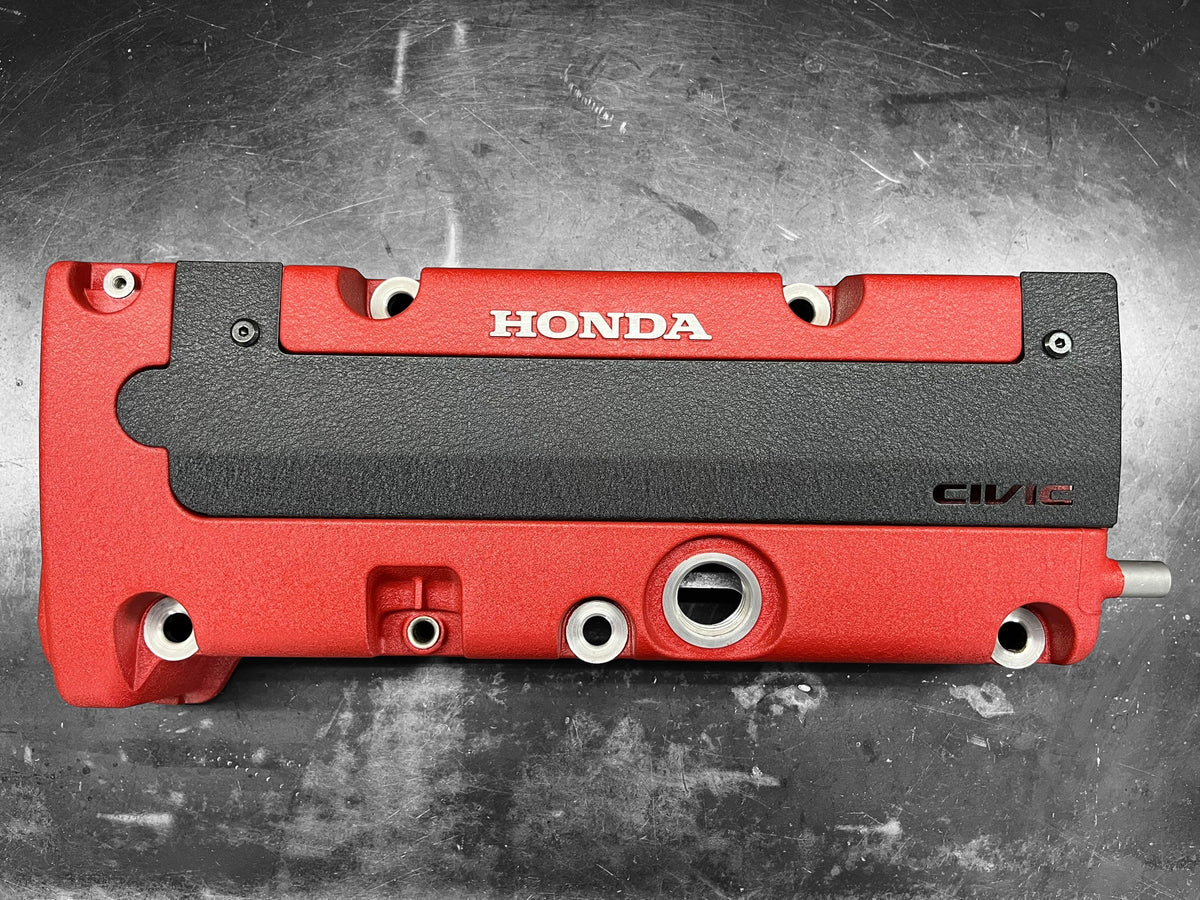 K20 K24 COIL PACK COVER FOR K-SERIES POWDER COATED WRINKLE BLACK ALUMINUM "CIVIC" Ver. 1