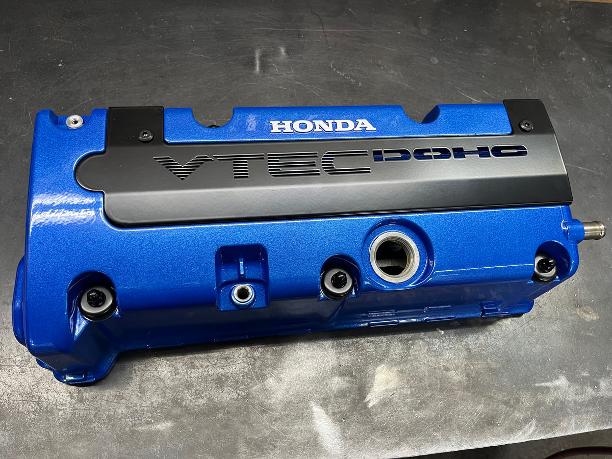 Honda K-Series K20 K24 Valve Cover Grommet Washer & Nut Powder Coated Semi Gloss Black