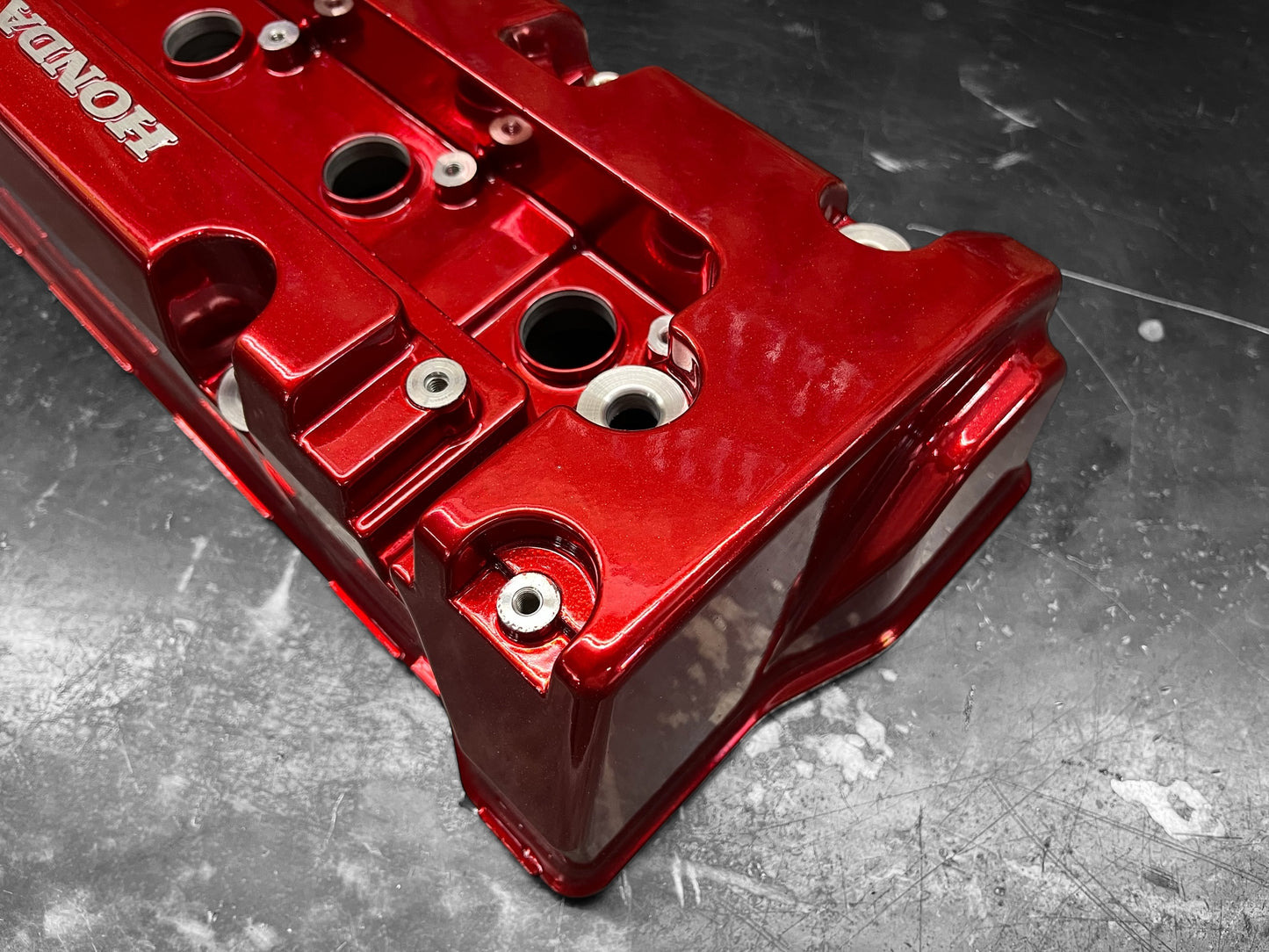 Honda K-SERIES K24 K20 Type R Civic RSX Valve Cover Powder Coated Metallic Red