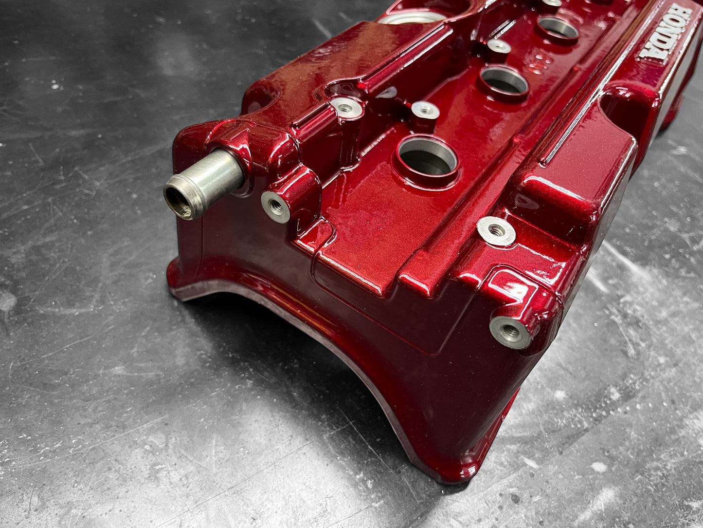 Honda K SERIES K24Z CIVIC SI 9TH GEN VALVE COVER POWDER COATED CANDY CHERRY 🍒 RED
