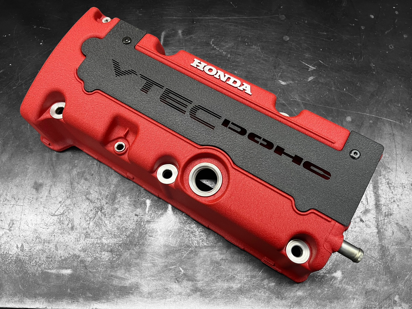 Honda K SERIES K24Z K24Z7 COIL PACK COVER CIVIC SI 9TH Gen WRINKLE BLACK "VTEC" Ver. 2