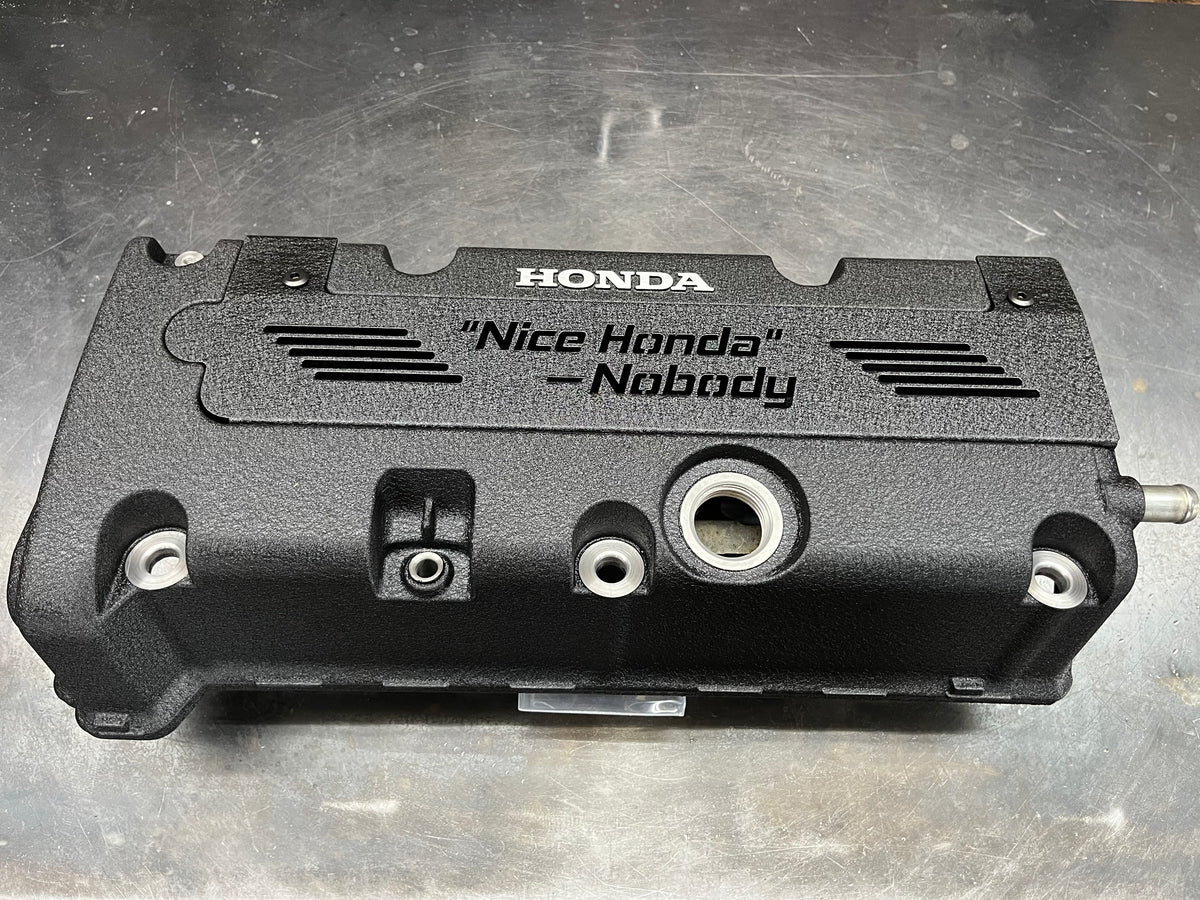 K20 K24 COIL PACK COVER FOR K-SERIES POWDER COATED WRINKLE BLACK “NICE HONDA”