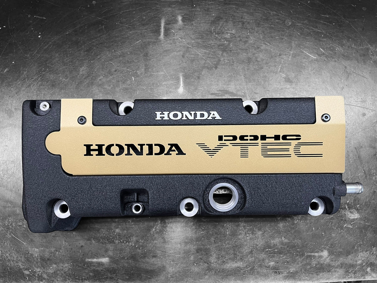 K20 K24 HONDA COIL PACK COVER K-SERIES S2000 Style VTEC DOHC Logo SATIN GOLD
