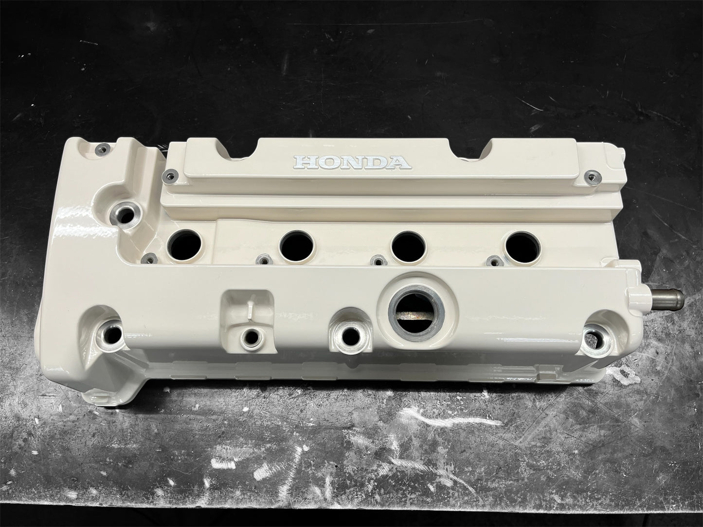 Honda K-SERIES K24 K20 Valve Cover Powder Coated Almond White Type R Civic RSX