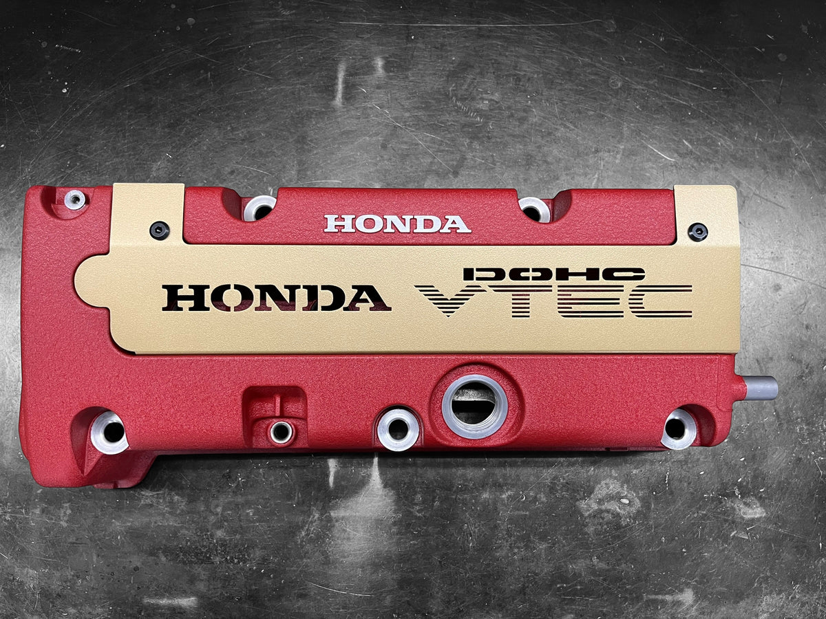 K20 K24 HONDA COIL PACK COVER K-SERIES S2000 Style VTEC DOHC Logo SATIN GOLD