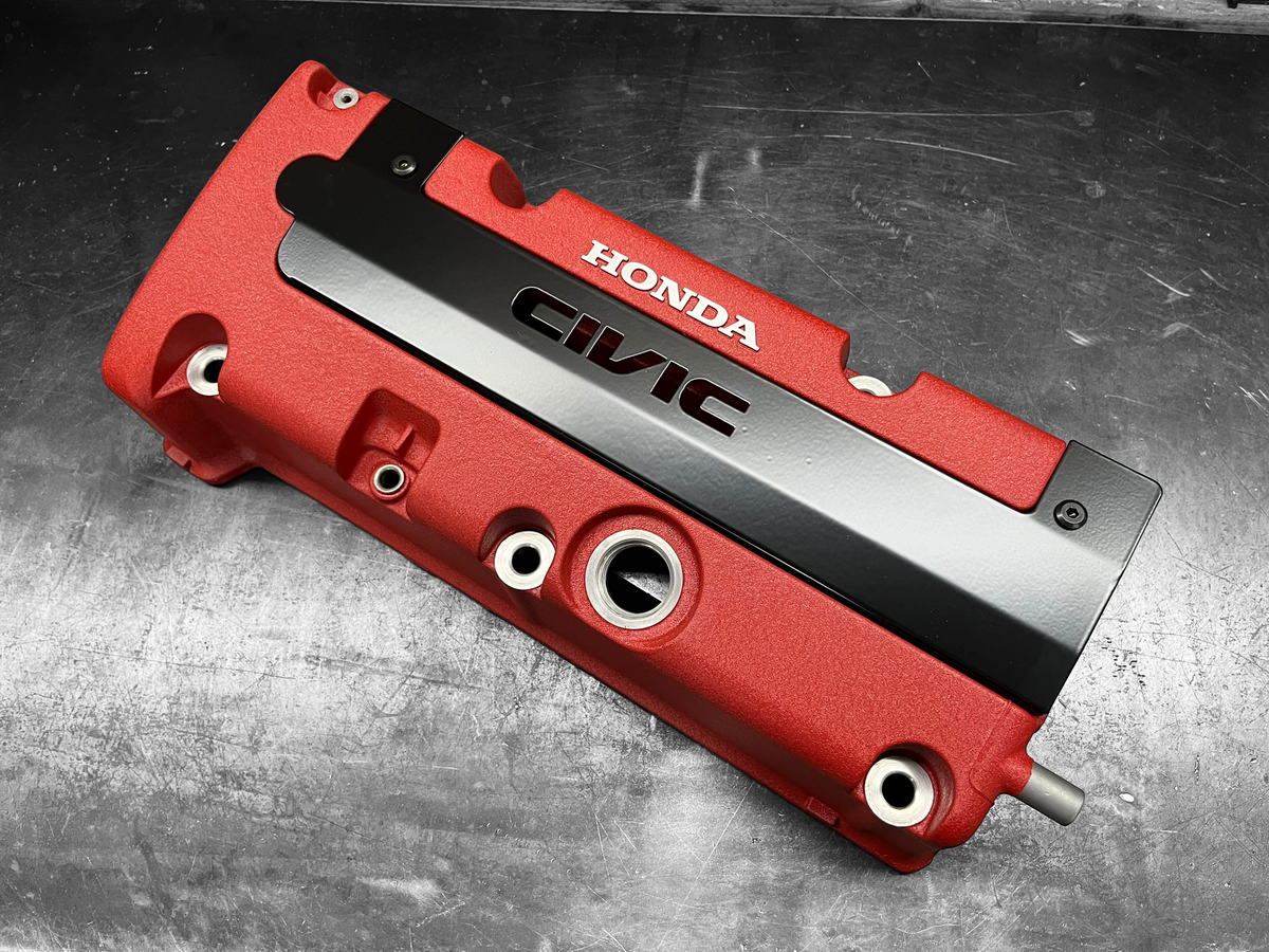 K20 K24 COIL PACK COVER FOR K-SERIES POWDER COATED SEMI GLOSS BLACK "CIVIC"