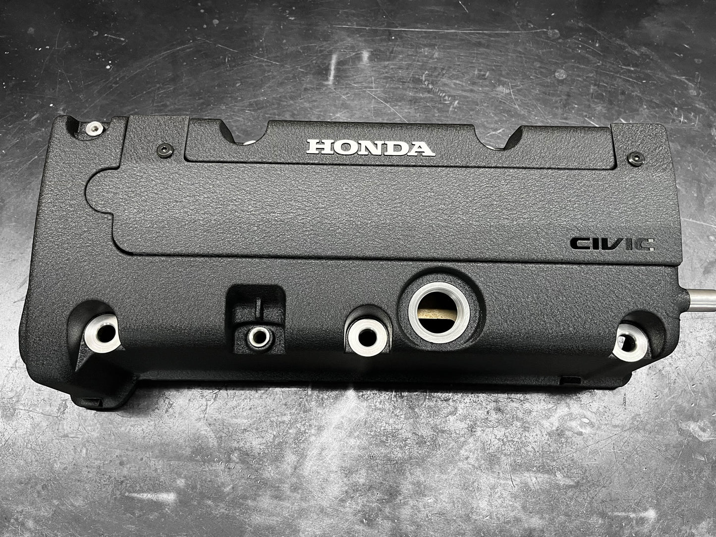K20 K24 COIL PACK COVER FOR K-SERIES POWDER COATED WRINKLE BLACK ALUMINUM "CIVIC" Ver. 1