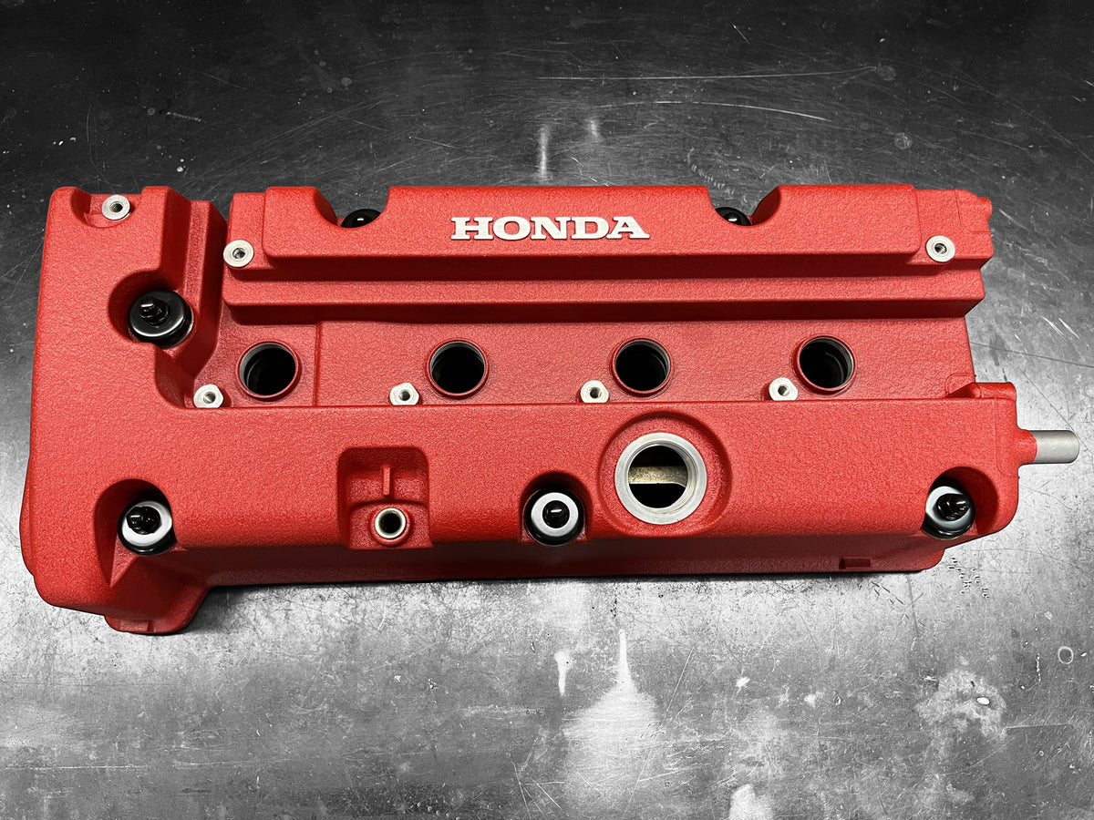 Honda K-Series K20 K24 Valve Cover Grommet Washer & Nut Powder Coated Semi Gloss Black