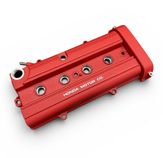 HONDA B18 B20B B SERIES ACURA OEM VALVE COVER LS POWDER COATED WRINKLE RED
