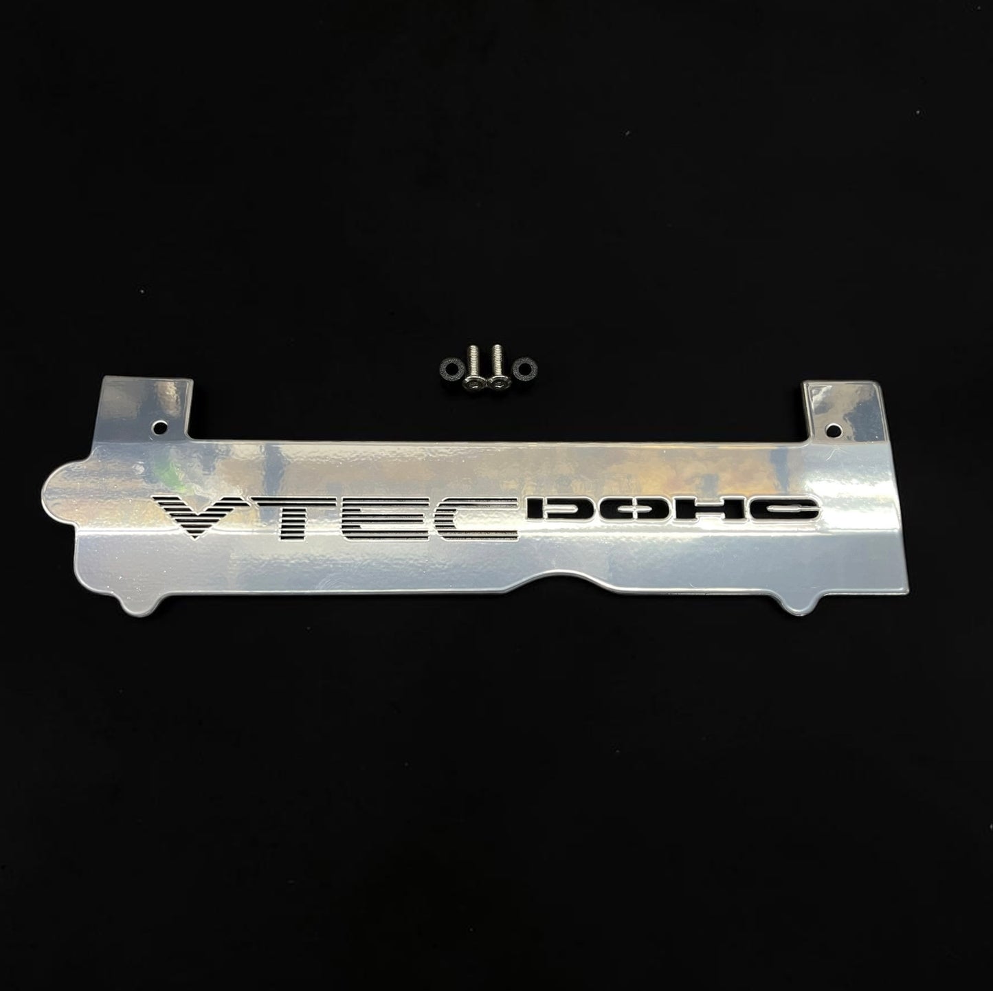 Honda K SERIES K24Z K24Z7 COIL PACK COVER CIVIC SI 9TH Gen Powder Coated Chrome "VTEC" Ver. 2