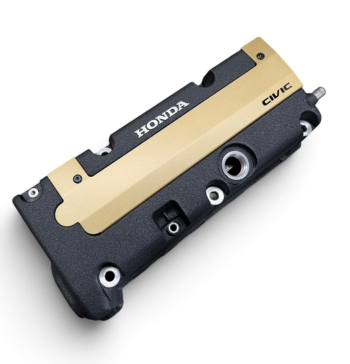K20 K24 COIL PACK COVER FOR K-SERIES ALUMINUM POWDER COATED SATIN GOLD "CIVIC" Ver. 1