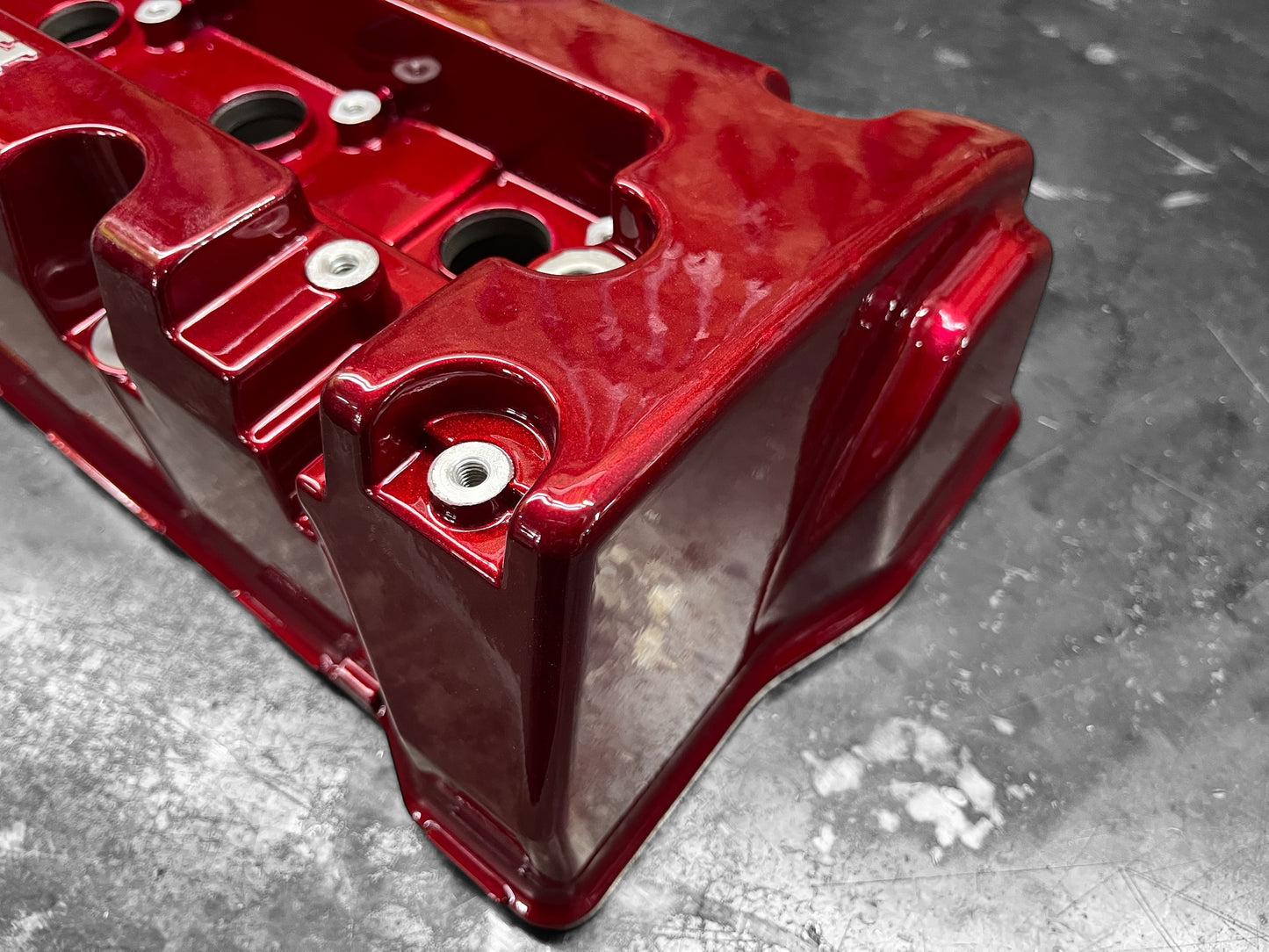 Honda K-SERIES K24 K20 Valve Cover Powder Coated Cherry 🍒 Candy Red Type R Civic RSX