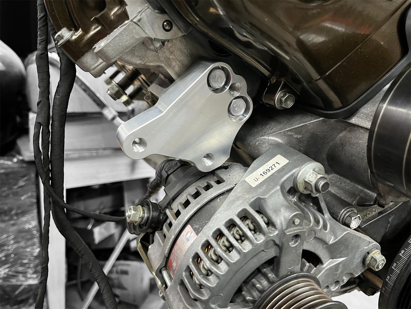 1-3UZ-FE Power Steering Pump Relocation Bracket -40mm