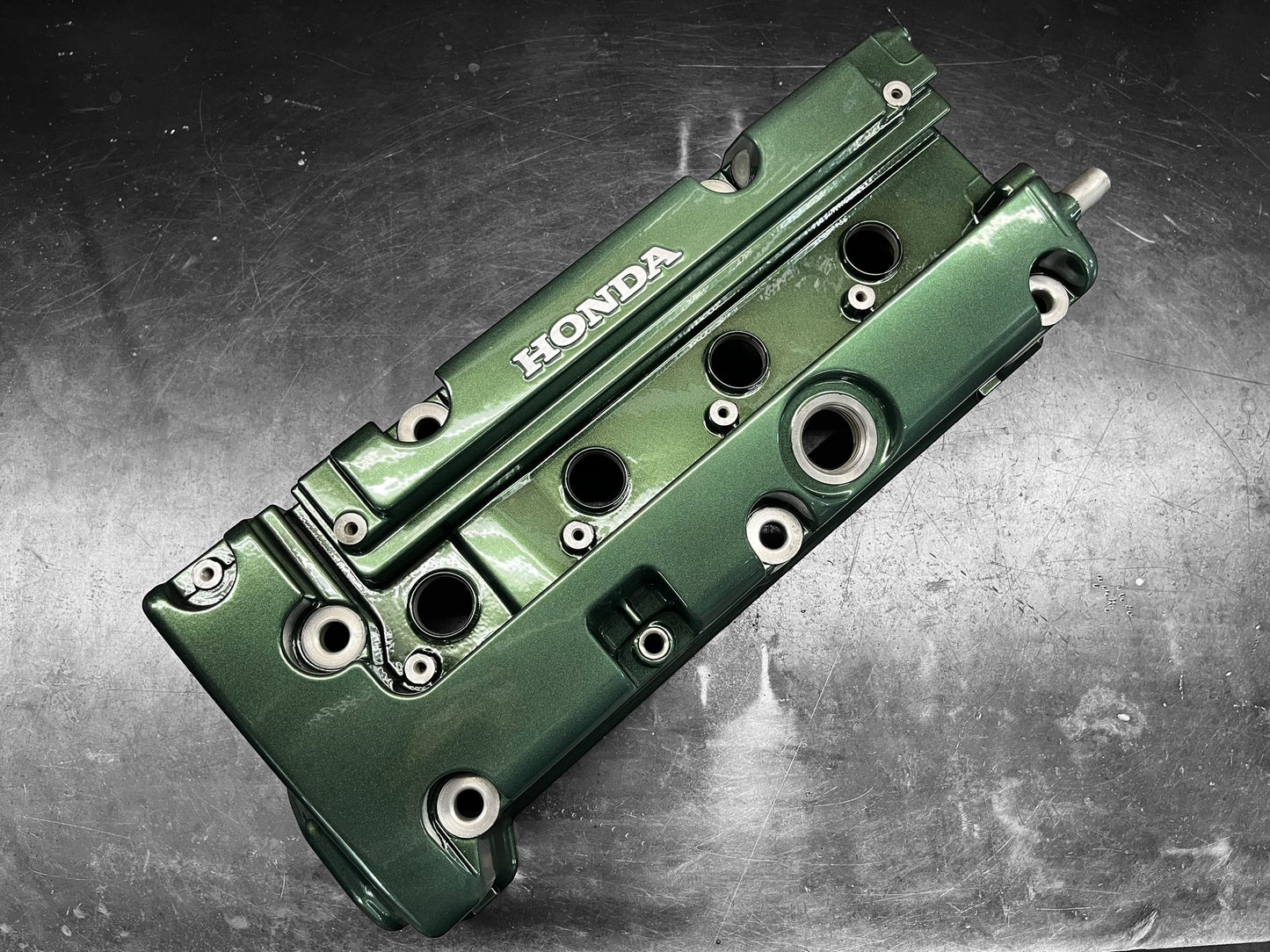 Honda K-SERIES K24 K20 Type R Civic RSX Valve Cover Powder Coated Emerald Green