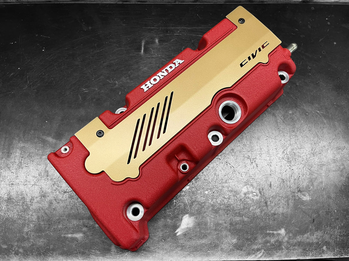 Honda K SERIES K24Z K24Z7 COIL PACK COVER CIVIC SI 9TH Gen SATIN GOLD “CIVIC”