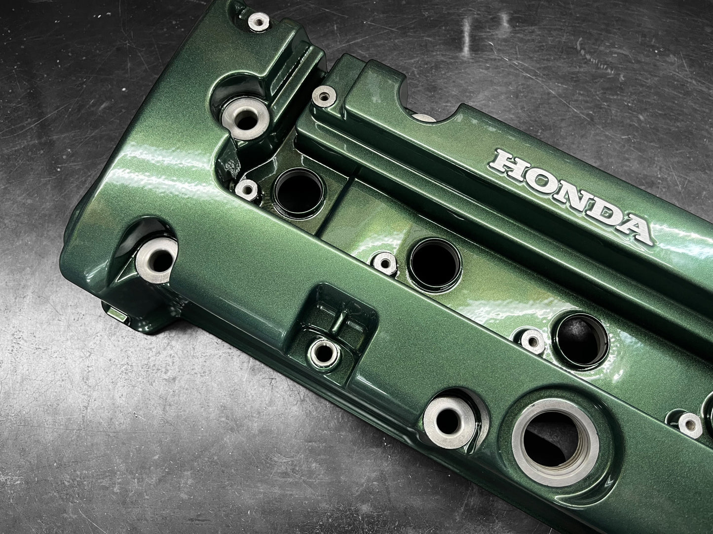 Honda K-SERIES K24 K20 Type R Civic RSX Valve Cover Powder Coated Emerald Green