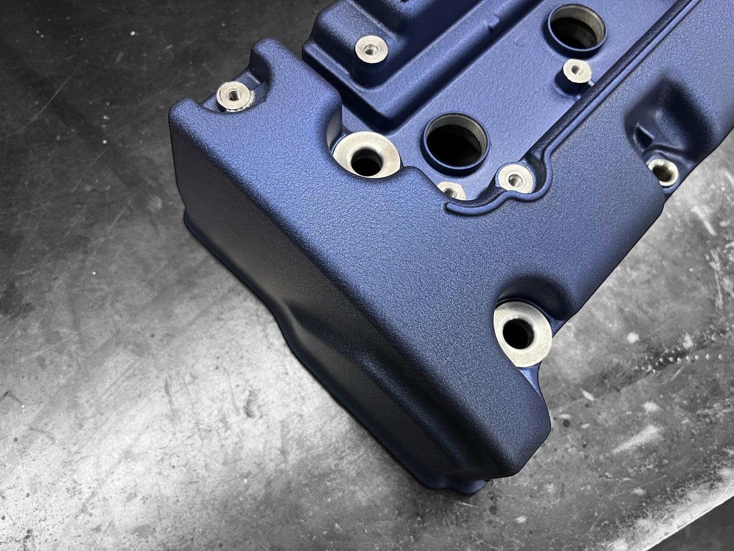 Honda K SERIES K24Z CIVIC SI 9TH GEN VALVE COVER POWDER COATED WRINKLE BLUE