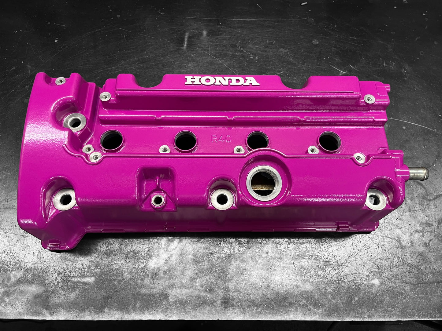 Honda K SERIES K24Z CIVIC SI 9TH GEN VALVE COVER POWDER COATED HOT PINK