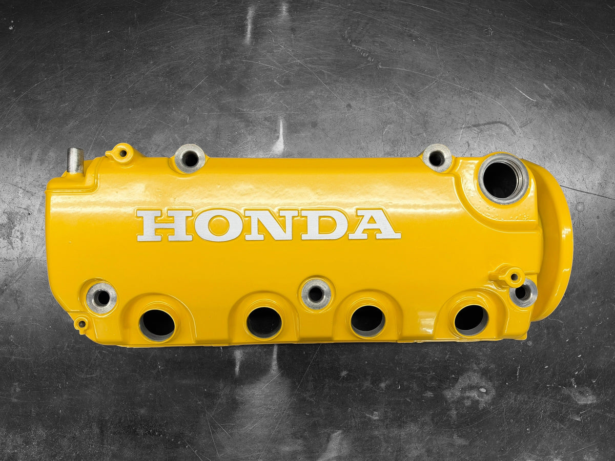 1992-2000 Honda Civic D Series Valve Cover Powder Coated Spoon Yellow
