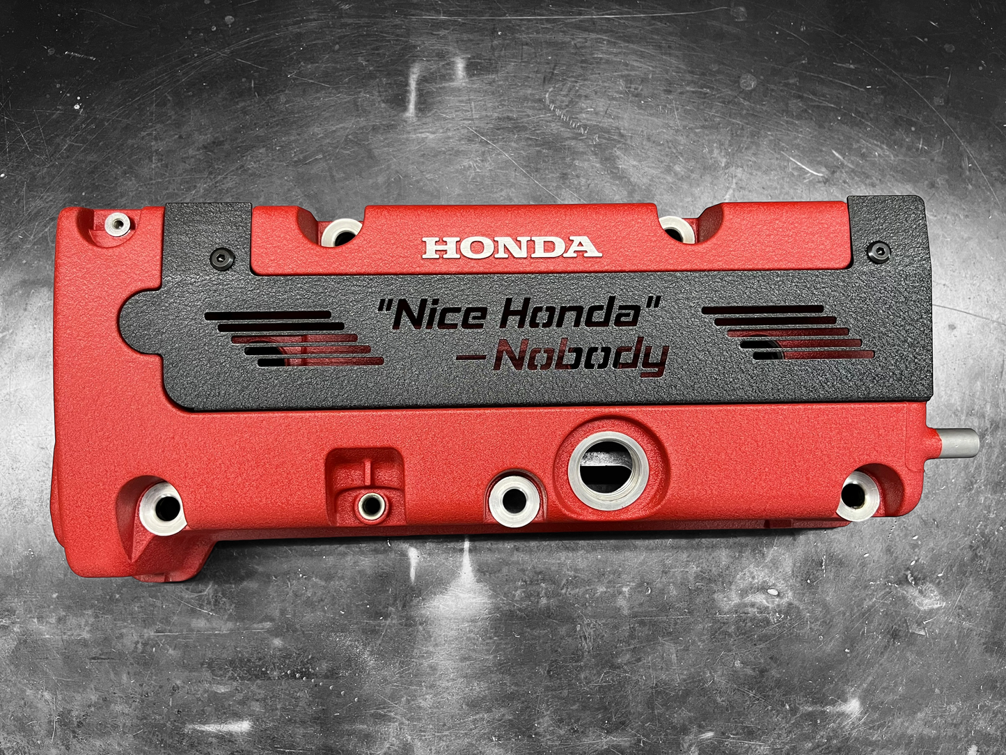 K20 K24 COIL PACK COVER FOR K-SERIES POWDER COATED WRINKLE BLACK “NICE HONDA”