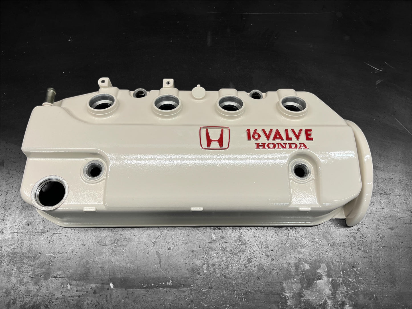 Honda D-Series D15 D16 1988-1995 Civic CRX Si Valve Cover OEM ALMOND WHITE