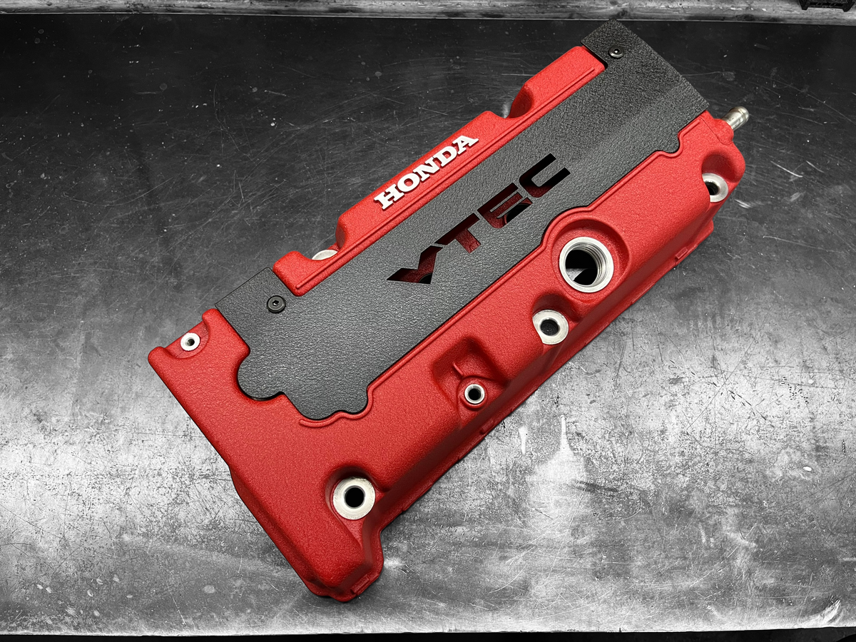 Honda K SERIES K24Z K24Z7 COIL PACK COVER CIVIC SI 9TH Gen WRINKLE BLACK “VTEC” Ver. 3