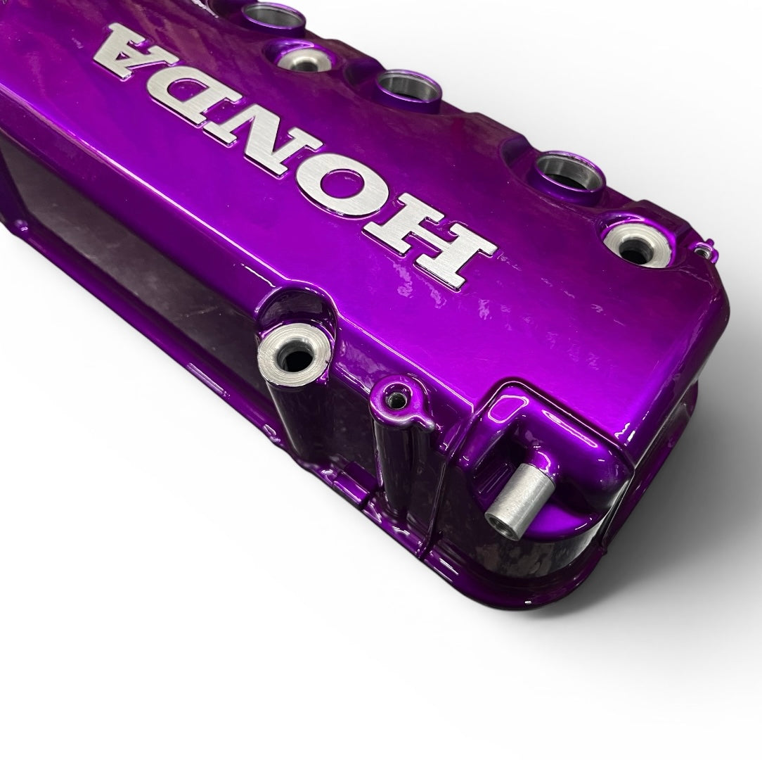 1992-2000 Honda Civic D Series Valve Cover Powder Coated Illusion Violet