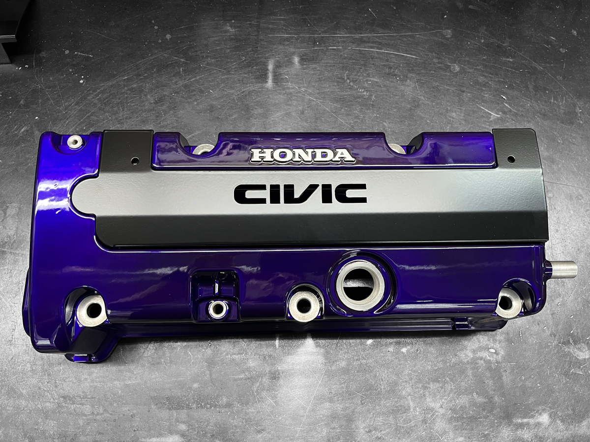 K20 K24 COIL PACK COVER FOR K-SERIES POWDER COATED SEMI GLOSS BLACK "CIVIC"