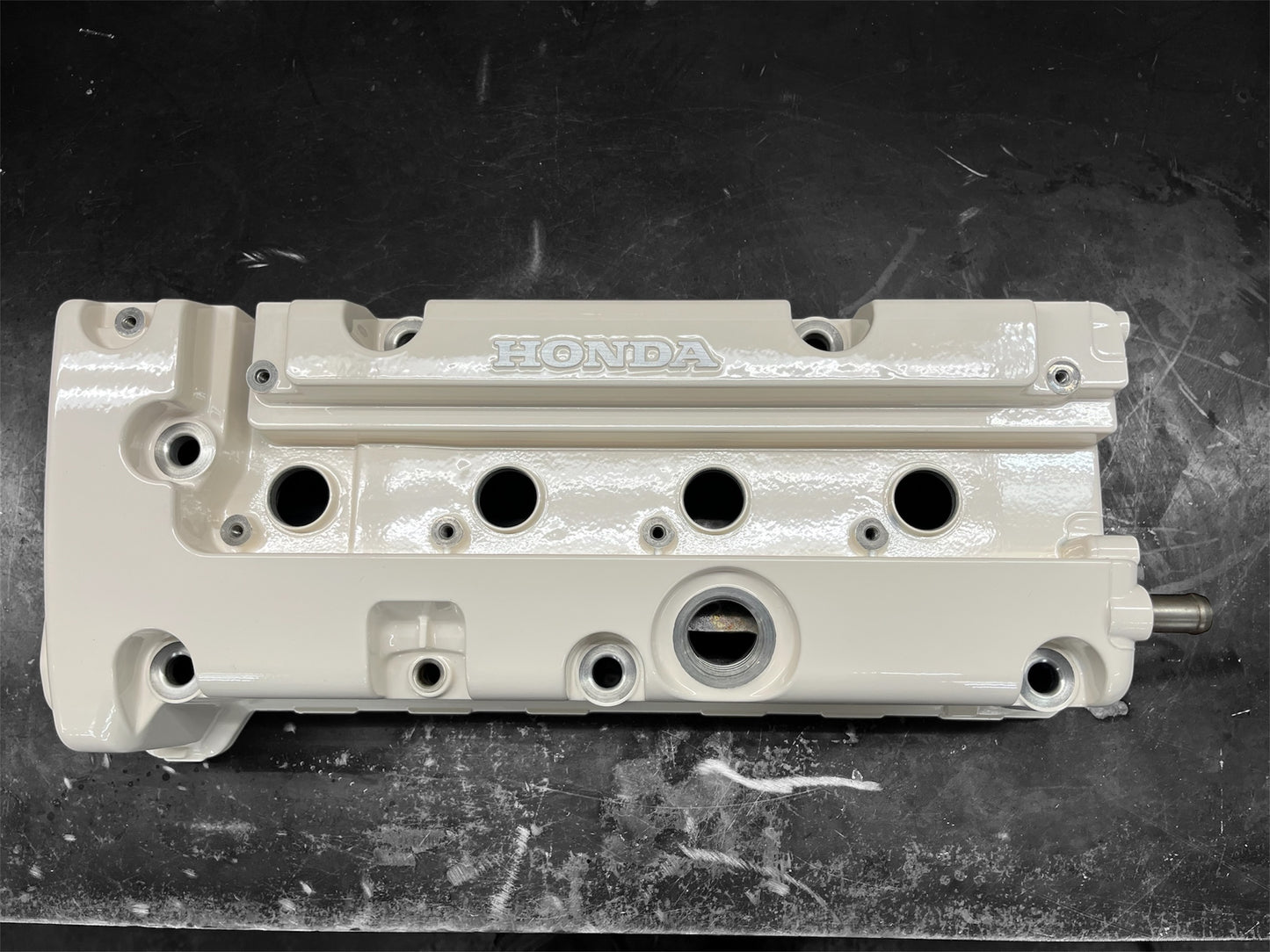 Honda K-SERIES K24 K20 Valve Cover Powder Coated Almond White Type R Civic RSX