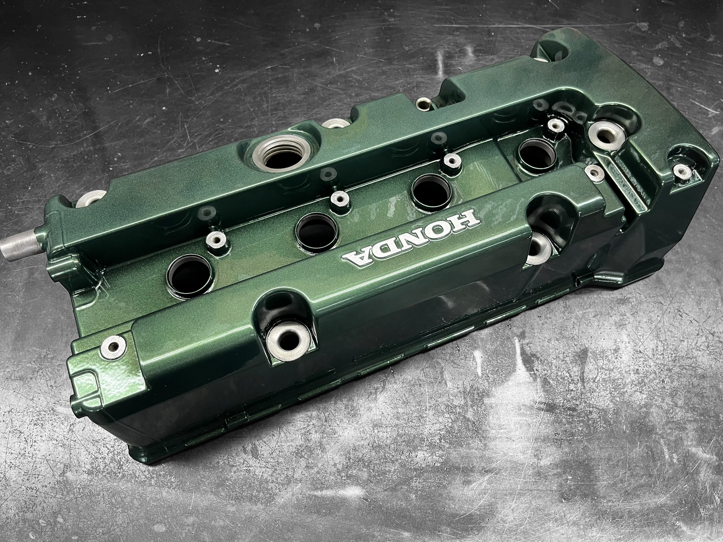 Honda K-SERIES K24 K20 Type R Civic RSX Valve Cover Powder Coated Emerald Green