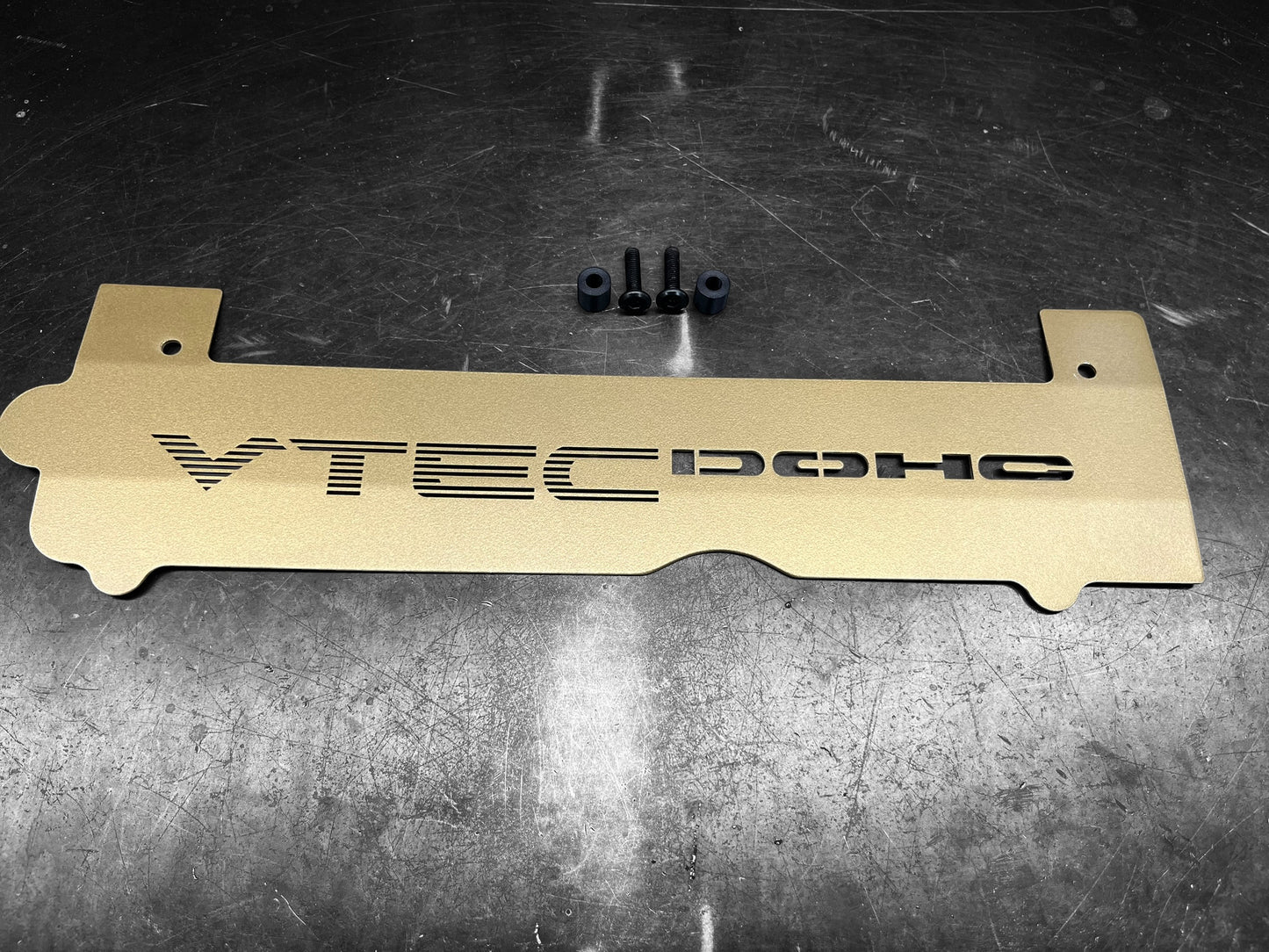 Honda K SERIES K24Z K24Z7 COIL PACK COVER CIVIC SI 9TH Gen SATIN GOLD "VTEC DOHC" Ver. 2