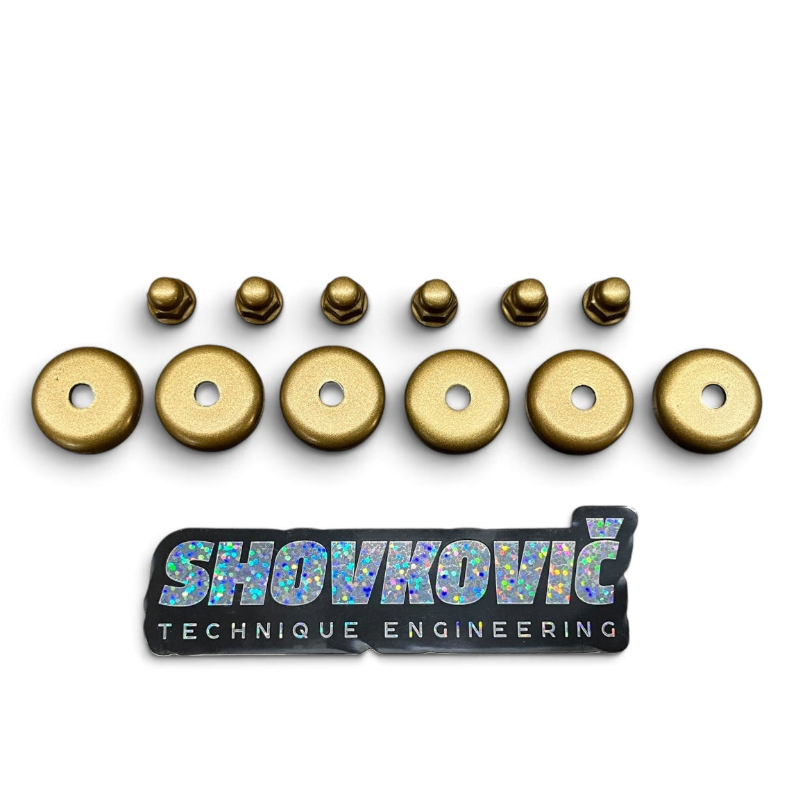 Honda K-Series K20 K24 Valve Cover Grommet Washer & Nut Powder Coated Satin Gold