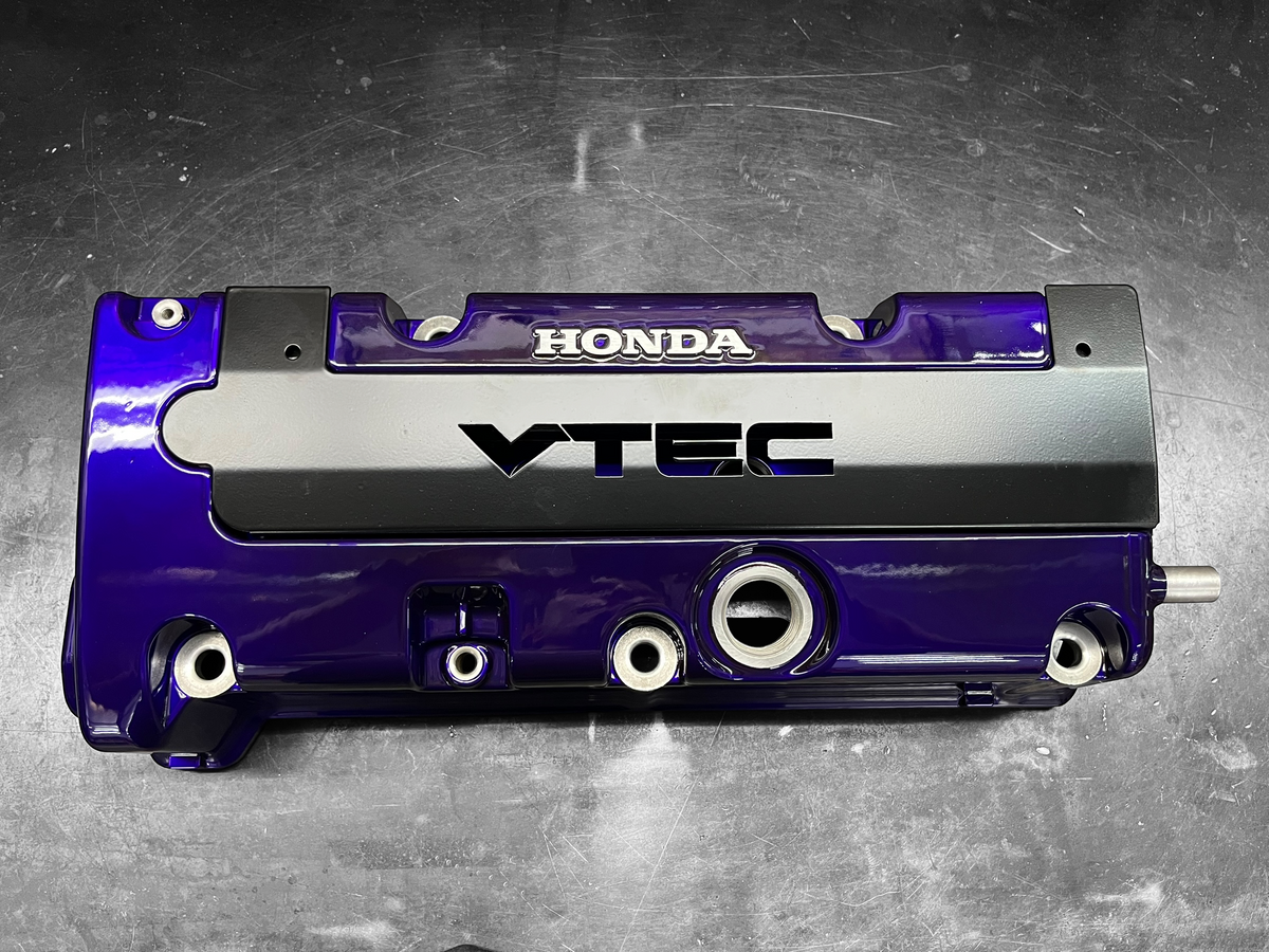 K20 K24 COIL PACK COVER FOR K-SERIES POWDER COATED SEMI GLOSS BLACK "VTEC"