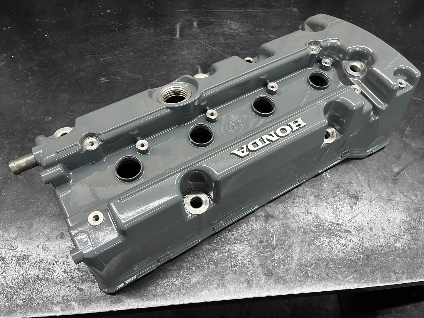 Honda K SERIES K24Z CIVIC SI 9TH GEN VALVE COVER POWDER COATED NARDO GRAY