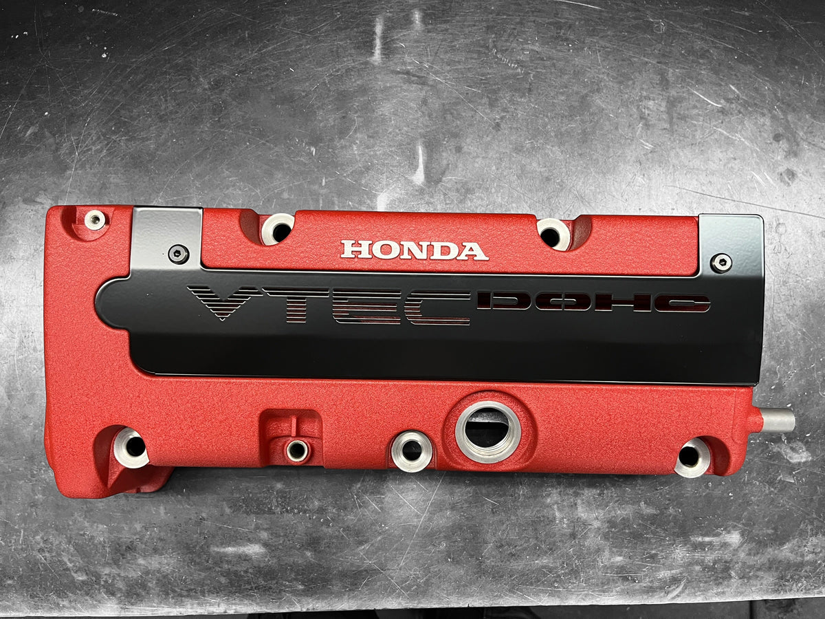 K20 K24 COIL PACK COVER FOR K-SERIES POWDER COATED SEMI GLOSS BLACK “VTEC DOHC”