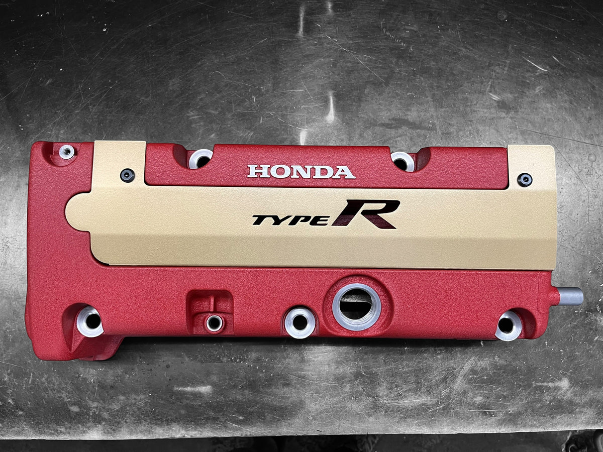 K20 K24 COIL PACK COVER FOR K-SERIES ALUMINUM POWDER COATED SATIN GOLD "TYPE R" Ver. 1
