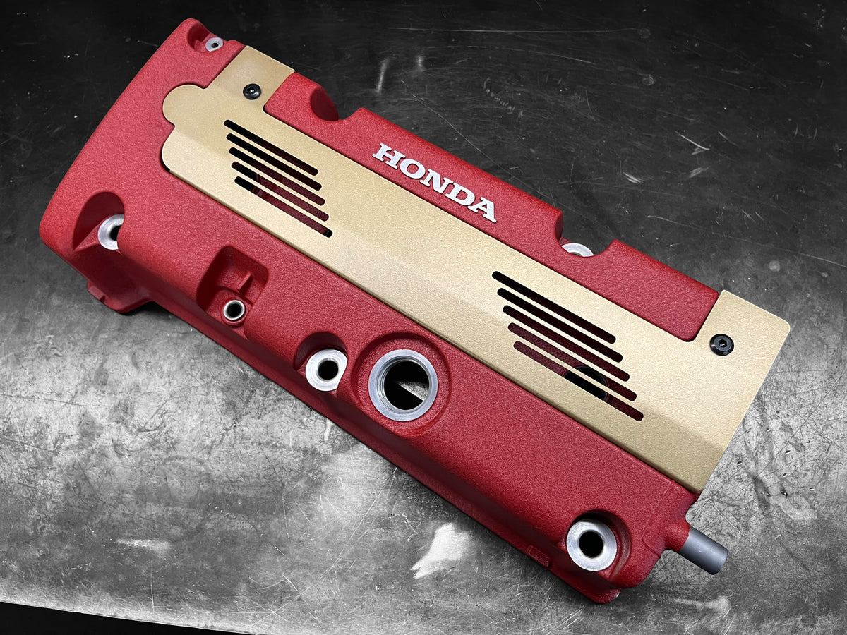 K20 K24 HONDA COIL PACK COVER FOR K-SERIES ALUMINUM POWDER COATED SATIN GOLD