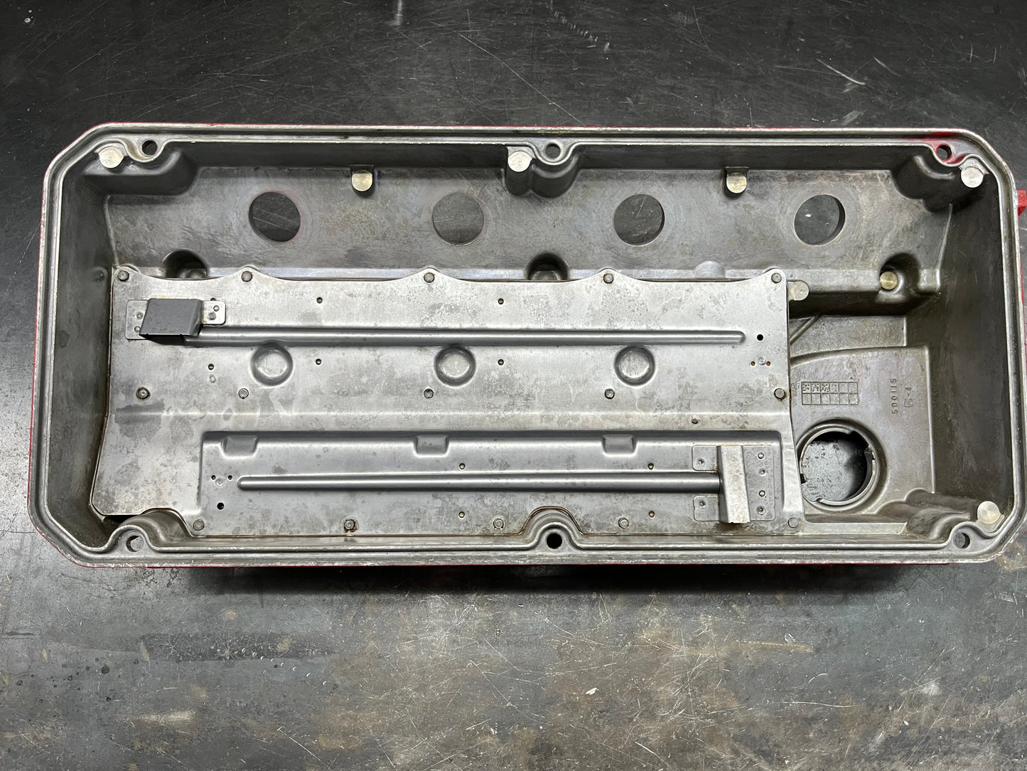 04-12  Mitsubishi Eclipse Galant Lancer Valve Cover 2.4 MIVEC 4G69 Powder Coated Wrinkle Red